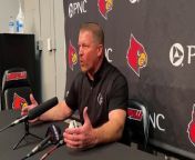 Louisville LB Coach Mark Ivey Talks Spring Practice (4\ 9\ 24) from brenda and mark