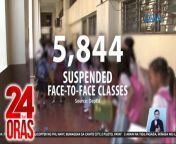 Halos 6,000 face-to-face classes na ang sinuspinde dahil sa matinding init ng panahon, base sa pinakahuling datos ng DepEd.&#60;br/&#62;&#60;br/&#62;&#60;br/&#62;24 Oras is GMA Network’s flagship newscast, anchored by Mel Tiangco, Vicky Morales and Emil Sumangil. It airs on GMA-7 Mondays to Fridays at 6:30 PM (PHL Time) and on weekends at 5:30 PM. For more videos from 24 Oras, visit http://www.gmanews.tv/24oras.&#60;br/&#62;&#60;br/&#62;#GMAIntegratedNews #KapusoStream&#60;br/&#62;&#60;br/&#62;Breaking news and stories from the Philippines and abroad:&#60;br/&#62;GMA Integrated News Portal: http://www.gmanews.tv&#60;br/&#62;Facebook: http://www.facebook.com/gmanews&#60;br/&#62;TikTok: https://www.tiktok.com/@gmanews&#60;br/&#62;Twitter: http://www.twitter.com/gmanews&#60;br/&#62;Instagram: http://www.instagram.com/gmanews&#60;br/&#62;&#60;br/&#62;GMA Network Kapuso programs on GMA Pinoy TV: https://gmapinoytv.com/subscribe