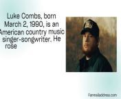 Luke Combs Fan Mail Address&#60;br/&#62;&#60;br/&#62;Link: https://fanmailaddress.com/luke-combs-fan-mail-address/&#60;br/&#62;&#60;br/&#62;Luke Combs, an American country music singer and songwriter, was born in Charlotte, North Carolina on March 2, 1990. His strong singing, easily understandable songs, and genuine persona contributed to Combs’ meteoric prominence.&#60;br/&#62;&#60;br/&#62;Combs rose to prominence with his 2015 song “Hurricane,” which he released independently, along with his second EP, “The Way She Rides,” in 2014. The song went viral, which helped him get signed to a large label.