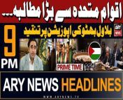 #bilawalbhutto #oppositionleader #israelpalestineconflict #headlines&#60;br/&#62;&#60;br/&#62;Iran refutes claims of Israeli attack on Isfahan&#60;br/&#62;&#60;br/&#62;Pakistan’s weekly inflation dips by 0.79 percent&#60;br/&#62;&#60;br/&#62;Saudi Arabia sets deadline for Umrah pilgrims’ departure from the kingdom&#60;br/&#62;&#60;br/&#62;14-member Balochistan cabinet takes oath&#60;br/&#62;&#60;br/&#62;Threat alert: JUI-F urged to postpone tomorrow’s public rally&#60;br/&#62;&#60;br/&#62;Mohsin Naqvi directs foolproof measures for Chinese nationals’ protection &#60;br/&#62;&#60;br/&#62;Meet Karachi cop who foiled suicide attack on foreigners&#60;br/&#62;&#60;br/&#62;UNICEF to provide &#36;20m for youth projects in Pakistan&#60;br/&#62;&#60;br/&#62;Follow the ARY News channel on WhatsApp: https://bit.ly/46e5HzY&#60;br/&#62;&#60;br/&#62;Subscribe to our channel and press the bell icon for latest news updates: http://bit.ly/3e0SwKP&#60;br/&#62;&#60;br/&#62;ARY News is a leading Pakistani news channel that promises to bring you factual and timely international stories and stories about Pakistan, sports, entertainment, and business, amid others.&#60;br/&#62;
