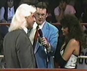 1/3/90; Atlanta, GA; Center Stage Theatre&#60;br/&#62;1/13/90 – featured an opening promo by Sting regarding his upcoming match with NWA World Champion Ric Flair at Wrestle War 90; featured Jim Ross &amp; Kevin Sullivan on commentary; included footage from the previous week’s Main Event of Norman presenting Woman with a portrait of her only to be assaulted by Sullivan; featured NWA World Champion Ric Flair as the guest of an in-ring segment of the Louisville Slugger in which Jim Cornette questioned the decision that Sting would be given a shot against Flair at Wrestle War 90 instead of NWA US Champion Lex Luger; moments later, Woman, with Nitron, then appeared to Jerry Lee Lewis’ “Great Balls of Fire;” Woman then said she could help Flair against Sting, with Flair saying she was too distracting to let into the Horsemen but she was awesome; included an interview with the Four Horsemen in which Sting said he was happy to be in a family and the NWA World Title would stay in the Horsemen regardless of the outcome at Wrestle War, with Ole Anderson and NWA TV Champion Arn Anderson supporting Sting’s decision to challenge Flair:&#60;br/&#62;Sting defeated Bob Cook via submission with the Scorpion Deathlock at 4:32&#60;br/&#62;Doom (w/ Woman &amp; Nitron) defeated Paul Drake &amp; Agent Steel at 2:00 when Ron Simmons pinned Drake following a modified Doomsday Device; during Doom’s entrance, NWA Tag Team Champions Rick &amp; Scott Steiner cut an insert promo claiming they would take Doom’s masks; prior to the match, the cameras picked up a fan sign that read Doom was Butch Reed &amp; Ron Simmons; moments later, it was announced Doom would face the Steiners in a title vs. mask match at the Clash of the Champions&#60;br/&#62;Ricky Morton &amp; Robert Gibson defeated Sgt. Buddy Lee Parker &amp; Lt. James Earl Wright at 6:35 when Gibson pinned Wright following the double dropkick; prior to the bout, Morton &amp; Gibson cut an insert promo on their return to the NWA and said they wanted the NWA Tag Team Titles for the fifth time&#60;br/&#62;Ranger Ross pinned Brodie Chase with the Combat Kick at 6:06&#60;br/&#62;Steve Williams pinned Rick Fargo with the Oklahoma Stampede&#60;br/&#62;NWA US Champion Lex Luger defeated Pat Rose via submission with the Torture Rack&#60;br/&#62;Brian Pillman &amp; Tom Zenk defeated the Italian Stallion &amp; Randy Harris when Zenk pinned Harris after a slingshot splash into the ring&#60;br/&#62;Cactus Jack pinned Lee Scott after a clothesline off the apron to the floor&#60;br/&#62;NWA TV Champion Arn Anderson pinned Hacksaw Higgins with the DDT&#60;br/&#62;Michael Hayes pinned Ricky Nelson with the DDT&#60;br/&#62;Bobby Eaton &amp; Stan Lane defeated Gene Ligon &amp; Sean Regal when Lane pinned Regal following the Flapjack&#60;br/&#62;Dan Spivey &amp; Mark Callous (w/ Teddy Long) defeated Larry Santo &amp; Rick Ryder when Callous pinned Santo after an elbow drop off the top