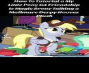 How To Tutorial a My Little Pony G4 Friendship Is Magic Talking Mailmare Derpy Hooves Plush from cloppy hooves