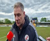 Crawley Town drew 2-2 with Sutton United as their play-off hopes took a massive dent. Here is Scott Lindsey&#39;s full post-match reaction