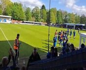 Bury Town players and management complete a lap of appreciation to their supporters after a 6-0 victory against Enfield in final regular season home game from lap nudis