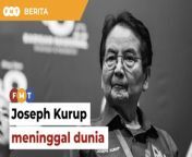 Pengasas Parti Bersatu Rakyat Sabah (PBRS) Joseph Kurup meninggal dunia hari ini pada usia 79 tahun.&#60;br/&#62;&#60;br/&#62;Laporan Lanjut: &#60;br/&#62;https://www.freemalaysiatoday.com/category/bahasa/tempatan/2024/04/17/pengasas-pbrs-joseph-kurup-meninggal-dunia/&#60;br/&#62;&#60;br/&#62;Read More: &#60;br/&#62;https://www.freemalaysiatoday.com/category/nation/2024/04/17/pbrs-founder-joseph-kurup-dies/&#60;br/&#62;&#60;br/&#62;Free Malaysia Today is an independent, bi-lingual news portal with a focus on Malaysian current affairs.&#60;br/&#62;&#60;br/&#62;Subscribe to our channel - http://bit.ly/2Qo08ry&#60;br/&#62;------------------------------------------------------------------------------------------------------------------------------------------------------&#60;br/&#62;Check us out at https://www.freemalaysiatoday.com&#60;br/&#62;Follow FMT on Facebook: https://bit.ly/49JJoo5&#60;br/&#62;Follow FMT on Dailymotion: https://bit.ly/2WGITHM&#60;br/&#62;Follow FMT on X: https://bit.ly/48zARSW &#60;br/&#62;Follow FMT on Instagram: https://bit.ly/48Cq76h&#60;br/&#62;Follow FMT on TikTok : https://bit.ly/3uKuQFp&#60;br/&#62;Follow FMT Berita on TikTok: https://bit.ly/48vpnQG &#60;br/&#62;Follow FMT Telegram - https://bit.ly/42VyzMX&#60;br/&#62;Follow FMT LinkedIn - https://bit.ly/42YytEb&#60;br/&#62;Follow FMT Lifestyle on Instagram: https://bit.ly/42WrsUj&#60;br/&#62;Follow FMT on WhatsApp: https://bit.ly/49GMbxW &#60;br/&#62;------------------------------------------------------------------------------------------------------------------------------------------------------&#60;br/&#62;Download FMT News App:&#60;br/&#62;Google Play – http://bit.ly/2YSuV46&#60;br/&#62;App Store – https://apple.co/2HNH7gZ&#60;br/&#62;Huawei AppGallery - https://bit.ly/2D2OpNP&#60;br/&#62;&#60;br/&#62;#BeritaFMT #JosephKurup #PBRS #MeninggalDunia