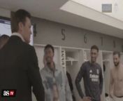 Tom Brady joins Real Madrid players in locker room after El Clásico win from tom video song