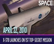 On April 22, 2010, the U.S. Air Force launched the super-secret X-37B space plane on its first spaceflight. &#60;br/&#62;&#60;br/&#62;This space plane is also known as the Orbital Test Vehicle. It looks a lot like NASA&#39;s space shuttle, only it&#39;s much smaller and doesn&#39;t have any windows. But the X-37B doesn&#39;t need windows anyway, because no one actually flies in it. It&#39;s completely autonomous and can even land on a runway without a human pilot. The X-37B has flown several highly classified payloads on long-duration missions. For its first flight, the X-37B launched on an Atlas V rocket from Cape Canaveral and it orbited the Earth for 224 days. The Air Force never disclosed what kind of experiments were going on during that time.