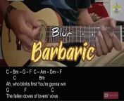 This Music&#60;br/&#62;Blur - Barbaric&#60;br/&#62;&#60;br/&#62;Video learning #ukulele Chords with song lyrics. &#60;br/&#62;&#60;br/&#62;Hopefully this is useful and entertained&#60;br/&#62;Thank you for subscribing &amp; liking&#60;br/&#62;#chords #lyrics #ukulelecover