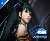 Stellar Blade - Launch Trailer &#124; PS5 Games&#60;br/&#62;&#60;br/&#62;Reclaim Earth for Humankind in Stellar Blade™, launching April 26, 2024 only on PS5® console.&#60;br/&#62;Pre-order now for in-game bonuses.&#60;br/&#62;&#60;br/&#62;#ps5games #ps5 #StellarBlade