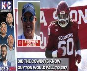 Were the Cowboys confident they&#39;d get a player they wanted after they trade back in last night&#39;s first round of the 2024 NFL Draft? Stephen Jones joined the K&amp;C Masterpiece to discuss that, the Cowboys&#39; new OT Tyler Guyton, why they aren&#39;t planning on trading up on Day 2 of the draft, and more!