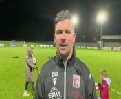 Inverurie Locos manager Dean Donaldson speaks about his team’s Aberdeenshire Cup triumph in penalties against Buckie Thistle at Kynoch Park, Keith.