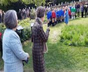 Princess Anne greeted by singing children and smiling faces in visit to Ellesmere's Cremorne Gardens from lady face shave
