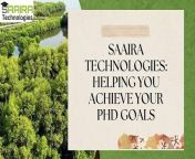 Feeling lost in your PhD research?Saaira Technologies can help!&#60;br/&#62;&#60;br/&#62;This video introduces Saaira Technologies, a team of academic specialists supporting researchers and PhD students across India.We provide individualised consulting and services to guide you through every stage of your PhD journey.&#60;br/&#62;&#60;br/&#62;In this video, you&#39;ll learn:&#60;br/&#62;&#60;br/&#62;Saaira Technologies empowers students to achieve their PhD goals.&#60;br/&#62;The range of services offered includes thesis writing, research paper assistance, and project guidance.&#60;br/&#62;Saaira Technologies is the perfect partner for your PhD success.&#60;br/&#62;Struggling with your research? Don&#39;t go it alone!&#60;br/&#62;&#60;br/&#62;Contact Saaira Technologies today to discuss how we can help you achieve your academic dreams.&#60;br/&#62;https://saairatechnologies.com/