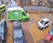 Delivery driver flattens garden wall and then drives off! from then ali 1st