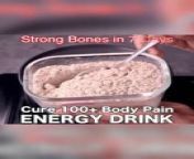 Energy drink recipe for strong bones, Homemade supper energy drink milk