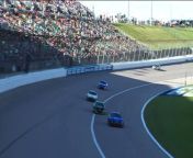 Watch as Bubba Wallace pilots the No. 45 Toyota for 23XI Racing to Victory Lane at Kansas Speedway, holding off team co-owner Denny Hamlin.