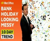 This is the Met Office UK Weather forecast for the next 10 days, dated 01/05/2024&#60;br/&#62;&#60;br/&#62;A feeble jet stream makes for slow moving weather patterns and a mixed forecast. The bank holiday weekend looks particularly tricky before higher pressure may move in next week. &#60;br/&#62;&#60;br/&#62;Bringing you this 10 day trend is Met Office Meteorologist Alex Deakin.&#60;br/&#62;