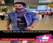 Taaha Shah Spotted at Airport