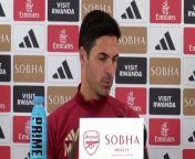 Arsenal boss, Mikel Arteta on facing Luton Town and the title run with only 9 matches left of the season.&#60;br/&#62;&#60;br/&#62;Sobha Realty Training Centre, London, UK