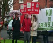 A peaceful protest was held outside a consultation for a huge proposed residential development in Albrighton. Residents say it will massively effect the village due to the scale of it.