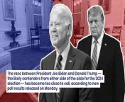 Trump now leads Biden by a smaller margin than he did in February, a new poll has found.&#60;br/&#62;&#60;br/&#62;The president support among his party base was less than what Trump commands among his voter base.