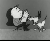 1960s animated Gaines Multi Meal TV commercial. The dog has to play a game of charades, in order for inform his moron master that he is HUNGRY.