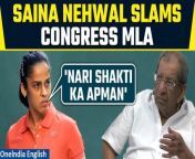 Indian badminton star Saina Nehwal condemns Karnataka&#39;s Congress MLA for his sexist comments against BJP candidate Gayathri Siddeshwara. Nehwal&#39;s response highlights the importance of respecting women&#39;s empowerment and denounces regressive attitudes towards women in politics. &#60;br/&#62; &#60;br/&#62;#NariShakti #SainaNehwal #SaniNehwalTweet #SainaNehwalTwitter #CongressMLA #BJPvsCongress #BadmintonPlayerSaina #SainaNehwalBadminton #Shivashankarappa #ShamanurShivashankarappa #GayathriSiddeshwara #Oneindia&#60;br/&#62;~HT.99~ED.103~PR.274~