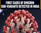 The Indian SARS-CoV-2 Genomics Consortium (INSACOG) confirmed on Sunday that the first cases of Omicron&#39;s sub-variants BA.4 and BA.5 of the coronavirus have been detected in the country. the first case was reported in Tamil Nadu and the other cases have been detected in Telangana.&#60;br/&#62; &#60;br/&#62;#OmicronSubvariant #CasesInIndia #Live