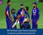 Sri Lanka Beat India by Six Wickets in a Thrilling Asia Cup 2022 Super 4 Match at the Dubai International Stadium on Tuesday, September 6.