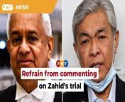 Ahmad Zahid Hamidi’s lawyers have advised former attorney-general Tommy Thomas to “refrain from making comments”, saying it is sub judice.&#60;br/&#62;&#60;br/&#62;Read More: https://www.freemalaysiatoday.com/category/nation/2022/06/23/stop-commenting-on-probe-papers-in-zahids-trial-defence-lawyers-tell-ex-ag/&#60;br/&#62;&#60;br/&#62;Laporan Lanjut: https://www.freemalaysiatoday.com/category/bahasa/tempatan/2022/06/23/jangan-ulas-kertas-siasatan-dalam-perbicaraan-zahid-peguam-bela-beritahu-tommy/&#60;br/&#62;&#60;br/&#62;Free Malaysia Today is an independent, bi-lingual news portal with a focus on Malaysian current affairs.&#60;br/&#62;&#60;br/&#62;Subscribe to our channel - http://bit.ly/2Qo08ry&#60;br/&#62;------------------------------------------------------------------------------------------------------------------------------------------------------&#60;br/&#62;Check us out at https://www.freemalaysiatoday.com&#60;br/&#62;Follow FMT on Facebook: http://bit.ly/2Rn6xEV&#60;br/&#62;Follow FMT on Dailymotion: https://bit.ly/2WGITHM&#60;br/&#62;Follow FMT on Twitter: http://bit.ly/2OCwH8a &#60;br/&#62;Follow FMT on Instagram: https://bit.ly/2OKJbc6&#60;br/&#62;Follow FMT Lifestyle on Instagram: https://bit.ly/39dBDbe&#60;br/&#62;Follow FMT Ohsem on Instagram: https://bit.ly/32KIasG&#60;br/&#62;Follow FMT Telegram - https://bit.ly/2VUfOrv&#60;br/&#62;------------------------------------------------------------------------------------------------------------------------------------------------------&#60;br/&#62;Download FMT News App:&#60;br/&#62;Google Play – http://bit.ly/2YSuV46&#60;br/&#62;App Store – https://apple.co/2HNH7gZ&#60;br/&#62;Huawei AppGallery - https://bit.ly/2D2OpNP&#60;br/&#62;&#60;br/&#62;#FMTNews #TommyThomas #ZahidHamidi #UKSB