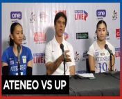 Ateneo repeats over UP, ends 2-game slide&#60;br/&#62;&#60;br/&#62;The Ateneo Blue Eagles swept and repeated over the UP Fighting Maroons, 25-14, 25-20, 25-15, to stop their two-game skid in the UAAP Season 86 women&#39;s volleyball tournament at the Smart Araneta Coliseum on Sunday, March 24.&#60;br/&#62;&#60;br/&#62;Zel Tsunashima banged 16 points and six excellent digs to lead the fifth-running Blue Eagles, who entered the Holy Week break with a 3-6 slate.&#60;br/&#62;&#60;br/&#62;Video by Niel Victor Masoy&#60;br/&#62;&#60;br/&#62;Subscribe to The Manila Times Channel - https://tmt.ph/YTSubscribe &#60;br/&#62;Visit our website at https://www.manilatimes.net &#60;br/&#62; &#60;br/&#62;Follow us: &#60;br/&#62;Facebook - https://tmt.ph/facebook &#60;br/&#62;Instagram - https://tmt.ph/instagram &#60;br/&#62;Twitter - https://tmt.ph/twitter &#60;br/&#62;DailyMotion - https://tmt.ph/dailymotion &#60;br/&#62; &#60;br/&#62;Subscribe to our Digital Edition - https://tmt.ph/digital &#60;br/&#62; &#60;br/&#62;Check out our Podcasts: &#60;br/&#62;Spotify - https://tmt.ph/spotify &#60;br/&#62;Apple Podcasts - https://tmt.ph/applepodcasts &#60;br/&#62;Amazon Music - https://tmt.ph/amazonmusic &#60;br/&#62;Deezer: https://tmt.ph/deezer &#60;br/&#62;Tune In: https://tmt.ph/tunein&#60;br/&#62; &#60;br/&#62;#TheManilaTimes &#60;br/&#62;#tmtnews &#60;br/&#62;#sports &#60;br/&#62;#ateneoblueeagles
