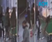 CCTV has caught the moment a group of girls allegedly breaking into a service station in Katherine, letting off fire extinguishers inside the BP.&#60;br/&#62;