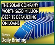 Last year, SunPower, the Richmond, CA residential solar power company, was late in filing its third quarter results, due November 29, 2023. According to an SEC disclosure dated December 11, SunPower’s missed deadline triggered a covenant breach and default on &#36;300 million in outstanding debt to lenders including Bank of America, Citi, JPMorgan Chase and Apollo Management. Suddenly, SunPower, the once high flying rooftop solar company valued as high as &#36;9 billion, was at the mercy of lenders who were within their rights to demand immediate payment of principal and interest.&#60;br/&#62;&#60;br/&#62;When SunPower did release its quarterly report December 18, the news wasn’t good. Revenues were down 10% over the previous year, with fewer customers signing up, especially in California. That&#39;s in large part because higher interest rates have driven up the cost of capital — not good when you&#39;re selling assets that require a big upfront investment that takes 20 years of solar energy collection to pay back.&#60;br/&#62;&#60;br/&#62;After a “going concern” warning and restating three years of financials, could SunPower be the domino that triggers a solar shakeout?&#60;br/&#62;&#60;br/&#62;Read the full story on Forbes: https://www.forbes.com/sites/christopherhelman/2024/01/16/sundown-despite-defaulting-on-300-million-in-loans-this-residential-solar-company-is-still-worth-700-millionfor-now/?sh=4e1f2a795e4c&#60;br/&#62;&#60;br/&#62;Forbes Daily Briefing shares the best of Forbes reporting on wealth, business, entrepreneurship, leadership and more. Tune in every day, seven days a week, to hear a new story. Subscribe here: https://art19.com/shows/forbes-daily-briefing&#60;br/&#62;Subscribe to FORBES: https://www.youtube.com/user/Forbes?sub_confirmation=1&#60;br/&#62;&#60;br/&#62;Fuel your success with Forbes. Gain unlimited access to premium journalism, including breaking news, groundbreaking in-depth reported stories, daily digests and more. Plus, members get a front-row seat at members-only events with leading thinkers and doers, access to premium video that can help you get ahead, an ad-light experience, early access to select products including NFT drops and more:&#60;br/&#62;&#60;br/&#62;https://account.forbes.com/membership/?utm_source=youtube&amp;utm_medium=display&amp;utm_campaign=growth_non-sub_paid_subscribe_ytdescript&#60;br/&#62;&#60;br/&#62;Stay Connected&#60;br/&#62;Forbes newsletters: https://newsletters.editorial.forbes.com&#60;br/&#62;Forbes on Facebook: http://fb.com/forbes&#60;br/&#62;Forbes Video on Twitter: http://www.twitter.com/forbes&#60;br/&#62;Forbes Video on Instagram: http://instagram.com/forbes&#60;br/&#62;More From Forbes:http://forbes.com&#60;br/&#62;&#60;br/&#62;Forbes covers the intersection of entrepreneurship, wealth, technology, business and lifestyle with a focus on people and success.