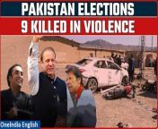 On Thursday, as Pakistan conducted its general election under heightened security measures, at least nine individuals, including two children, fell victim to militant attacks across the nation. The Interior Ministry attributed the security escalation to the previous day&#39;s tragic events in Balochistan, where two explosions near electoral candidates&#39; offices claimed the lives of 26 people. The Islamic State claimed responsibility for these attacks. &#60;br/&#62; &#60;br/&#62;#Pakistan #PakistanElectionsViolence #PakistanViolence #ImranKhanPTI #NawazSharif #Balochistan #PMLN #PPP #BilawalBhutto #Pakistanelections #worldnews #Oneindia #Oneindianews &#60;br/&#62;~HT.99~ED.103~PR.152~