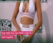 Hadid posted a photo of the former couple looking cuddly to her Instagram Story on Wednesday. &#60;br/&#62;Though the man&#39;s face was hidden, fans recognized Malik&#39;s bleached hair and tattooed arms.