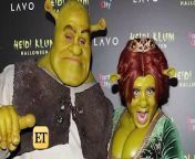 ET caught up with the couple, who dressed as the characters for Heidi&#39;s annual Halloween bash in New York City.