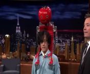 Jimmy demos amazing new robots from all over the world, including MIT&#39;s Mini Cheetah, a wearable tomato-feeding robot and Sophia, who returns to the show to introduce her little sister and sing with Jimmy.
