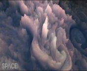 See Jupiter&#39;s “frosted cupcake” clouds in this 3D rendering created using data from NASA&#39;s Juno mission. It&#39;s the first time images captured by the visible-light camera aboard the spacecraft, called JunoCam, have been converted to three dimensions.&#60;br/&#62;&#60;br/&#62; Credit: NASA / JPL-Caltech / SwRI / MSSS / Gerald Eichstädt &#124; edited by Steve Spaleta&#60;br/&#62;Music: Mars Adventure by Brendon Moeller / courtesy of Epidemic Sound