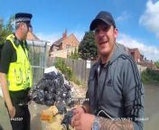 Evaldas Lygmalis is stopped in Peterborough by officers
