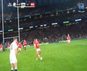 ENGLAND and George Ford were punished after Wales blocked the fly-half&#39;s conversion.&#60;br/&#62;&#60;br/&#62;Ben Earl touched down for England minutes after Wales had scored the first try of the game - but Ford was unable to add two more points to the scoreline.&#60;br/&#62;&#60;br/&#62;That&#39;s because, during his conversion run-up, the 30-year-old stepped to the side before stopping again.&#60;br/&#62;&#60;br/&#62;But he was judged to have already commenced his run-up so the ball was in play and Wales were allowed to close down.&#60;br/&#62;&#60;br/&#62;Wales winger Rio Dyer was first to the ball and appeared to suggest to the ref that his side were free to clear the ball, but it was his team-mate Elliot Dee who poked the ball away before kicking it out of touch.&#60;br/&#62;&#60;br/&#62;A hapless Ford appeared dumbfounded before remonstrating with the referee, who explained to the No10 why Wales were allowed to pinch the ball.&#60;br/&#62;&#60;br/&#62;Fans found the incident very amusing as Ford became the victim of mockery, with one individual labeling him &#92;