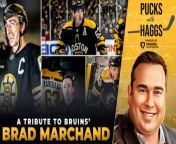 Joe Haggerty is joined by Mick Colageo for today&#39;s episode of Pucks With Haggs, following game number 1,000 for Captain Brad Marchand. Joe and Mick look back at the journey #63 has made to get to this point in his career, and how unexpected it was years ago. That, and much more!&#60;br/&#62;&#60;br/&#62;&#60;br/&#62;&#60;br/&#62; This episode of the Pucks with Haggs Podcast is brought to you by Fanduel Sportsbook. Fanduel Sportsbook is the exclusive wagering parter of the CLNS Media Network! New customers, join today and you’ll get TWO HUNDRED DOLLARS in BONUS BETS if your first bet of FIVE DOLLARS or more wins. Just visit FanDuel.com/BOSTON to sign up. Make every moment more with FanDuel, an official sportsbook partner of the NFL.&#60;br/&#62;&#60;br/&#62;&#60;br/&#62;&#60;br/&#62;Must be 21+ and present in select states. FanDuel is offering online sports wagering in Kansas under an agreement with Kansas Star Casino, LLC. &#36;10 first deposit required. Bonus issued as nonwithdrawable bonus bets that expire 7 days after receipt. See terms at sportsbook.fanduel.com. Gambling Problem? Call 1-800-GAMBLER or visit FanDuel.com/RG in Colorado, Iowa, Michigan, New Jersey, Ohio, Pennsylvania, Illinois, Kentucky, Tennessee, Virginia and Vermont. Call 1-800-NEXT-STEP or text NEXTSTEP to 53342 in Arizona, 1-888-789-7777 or visit ccpg.org/chat in Connecticut, 1-800-9-WITH-IT in Indiana, 1-800-522-4700 or visit ksgamblinghelp.com in Kansas, 1-877-770-STOP in Louisiana, visit mdgamblinghelp.org in Maryland, visit 1800gambler.net in West Virginia, or call 1-800-522-4700 in Wyoming. Hope is here. Visit GamblingHelpLineMA.org or call (800) 327-5050 for 24/7 support in Massachusetts or call 1-877-8HOPE-NY or text HOPENY in New York.&#60;br/&#62;&#60;br/&#62;&#60;br/&#62;&#60;br/&#62;Factor. Visit https://factormeals.com/HAGGS50 to get 50% off your first box! Factor is America’s #1 Ready-To-Eat Meal Kit, can help you fuel up fast with ready-to-eat meals delivered straight to your door.