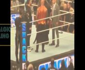 Roman reigns &amp; The Rock intense face off with Cody Rhodes &amp; Seth Rollins off air on WWE SMACKDOWN