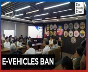MMDA bans e-vehicles on national roads&#60;br/&#62;&#60;br/&#62;Metropolitan Manila Development Authority Acting Chairman Don Artes, MMDA Director Victor Maria Nüñez and MMDA General Manager Procopio Lipana speak on Monday during the drafting of the implementing rules and regulations for MMDA regulation No. 24-022 which prohibits e-vehicles on national roads. Representatives of different local government units in Metro Manila were also present.&#60;br/&#62;&#60;br/&#62;Videos by John Orven Verdote&#60;br/&#62;&#60;br/&#62;Subscribe to The Manila Times Channel - https://tmt.ph/YTSubscribe&#60;br/&#62; &#60;br/&#62;Visit our website at https://www.manilatimes.net&#60;br/&#62; &#60;br/&#62; &#60;br/&#62;Follow us: &#60;br/&#62;Facebook - https://tmt.ph/facebook&#60;br/&#62; &#60;br/&#62;Instagram - https://tmt.ph/instagram&#60;br/&#62; &#60;br/&#62;Twitter - https://tmt.ph/twitter&#60;br/&#62; &#60;br/&#62;DailyMotion - https://tmt.ph/dailymotion&#60;br/&#62; &#60;br/&#62; &#60;br/&#62;Subscribe to our Digital Edition - https://tmt.ph/digital&#60;br/&#62; &#60;br/&#62; &#60;br/&#62;Check out our Podcasts: &#60;br/&#62;Spotify - https://tmt.ph/spotify&#60;br/&#62; &#60;br/&#62;Apple Podcasts - https://tmt.ph/applepodcasts&#60;br/&#62; &#60;br/&#62;Amazon Music - https://tmt.ph/amazonmusic&#60;br/&#62; &#60;br/&#62;Deezer: https://tmt.ph/deezer&#60;br/&#62;&#60;br/&#62;Tune In: https://tmt.ph/tunein&#60;br/&#62;&#60;br/&#62;#themanilatimes &#60;br/&#62;#philippines&#60;br/&#62;#mmda&#60;br/&#62;#ebike