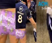 The national rugby team of Scotland certainly gave everything to their fans in a recent Six Nations match, including their shorts! With Aussie budgy smugglers on full display, the boys certainly left nothing to the imagination! Courtesy: BBC Sport