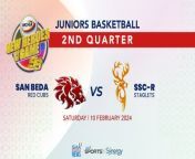 Watch the Second Quarter of the matchup between San Sebastian College - Recoletos and San Beda University on Day 1 of the #NCAASeason99 Juniors Basketball tournament.