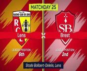 Brest missed an opportunity to close the gap on Ligue 1 league leaders PSG, after losing away at Lens