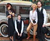 Bonnie &amp; Clyde took over the centre of Woking on Saturday March 1 as they promoted the Musical that will take place in April this year.&#60;br/&#62;&#60;br/&#62;The cast arrived in style at the Town Centre in a vintage 1929 Ford Model A Saloon.&#60;br/&#62;&#60;br/&#62;The Vintage car was then displayed for public viewing in front of the Theatre and then the Woking War Memorial.&#60;br/&#62;&#60;br/&#62;Bonnie &amp; Clyde the Musical is hosting it’s debut tour in the U.K after a few preview performances on the West End.&#60;br/&#62;&#60;br/&#62;The musical enhances an already famous story &amp; well-known story with a production that features music by multi-Award nominated composer Frank Wildhorn.&#60;br/&#62;&#60;br/&#62;Featuring Actors/Actresses such as Katie Tonkinson as Bonnie Parker (Bat Out of Hell). Danny Hatchard as Clyde Barrow (EastEnders, Our Girl). Catherine Tyldesley as Blanche Barrow (Coronation Street &amp; 2019, Strictly Come Dancing). Sam Ferriday as Buck Barrow (Endeavour, Treason). &#60;br/&#62;&#60;br/&#62;Katie Tonkinson said “Bonnie &amp; Clyde has been romanticised &amp; glamourised a lot and this musical makes them real. It really delves into their relationship, how that builds, how their decisions &amp; their relationships affects people close to them and the people around them”.&#60;br/&#62;&#60;br/&#62;The cast are excited and ready to put on a show that will draw across a range of emotions.&#60;br/&#62;&#60;br/&#62;New Victoria Theatre will host the Musical between April 23 &amp; April 27.