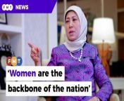 Women, family, and community development minister Nancy Shukri says informed women will bring positive change to society.&#60;br/&#62;&#60;br/&#62;Read More: https://www.freemalaysiatoday.com/category/nation/2024/03/08/empower-yourselves-for-malaysias-wellbeing-nancy-tells-women/&#60;br/&#62;&#60;br/&#62;Laporan Lanjut: https://www.freemalaysiatoday.com/category/bahasa/tempatan/2024/03/08/wanita-perlu-perkasa-diri-tulang-belakang-masyarakat-moden-kata-nancy/ &#60;br/&#62;&#60;br/&#62;Free Malaysia Today is an independent, bi-lingual news portal with a focus on Malaysian current affairs.&#60;br/&#62;&#60;br/&#62;Subscribe to our channel - http://bit.ly/2Qo08ry&#60;br/&#62;------------------------------------------------------------------------------------------------------------------------------------------------------&#60;br/&#62;Check us out at https://www.freemalaysiatoday.com&#60;br/&#62;Follow FMT on Facebook: https://bit.ly/49JJoo5&#60;br/&#62;Follow FMT on Dailymotion: https://bit.ly/2WGITHM&#60;br/&#62;Follow FMT on X: https://bit.ly/48zARSW &#60;br/&#62;Follow FMT on Instagram: https://bit.ly/48Cq76h&#60;br/&#62;Follow FMT on TikTok : https://bit.ly/3uKuQFp&#60;br/&#62;Follow FMT Berita on TikTok: https://bit.ly/48vpnQG &#60;br/&#62;Follow FMT Telegram - https://bit.ly/42VyzMX&#60;br/&#62;Follow FMT LinkedIn - https://bit.ly/42YytEb&#60;br/&#62;Follow FMT Lifestyle on Instagram: https://bit.ly/42WrsUj&#60;br/&#62;Follow FMT on WhatsApp: https://bit.ly/49GMbxW &#60;br/&#62;------------------------------------------------------------------------------------------------------------------------------------------------------&#60;br/&#62;Download FMT News App:&#60;br/&#62;Google Play – http://bit.ly/2YSuV46&#60;br/&#62;App Store – https://apple.co/2HNH7gZ&#60;br/&#62;Huawei AppGallery - https://bit.ly/2D2OpNP&#60;br/&#62;&#60;br/&#62;#FMTNews #NancyShukri #Empower #Woman #WomensDay