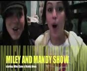 Miley Cyrus and Mandy Jiroux Being best friends...... Their premier of &#92;
