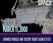 On March 11, 2008, the first Japanese module of the International Space Station launched on the space shuttle Endeavour during mission STS-123. &#60;br/&#62;&#60;br/&#62;Nicknamed Kibo, the Japanese Experiment Module is the largest single module on the entire space station. Its main component is about the size of a tour bus, so they couldn&#39;t launch the whole thing all at once. The remaining parts were launched later on STS-124 and STS-127. Along with the seven astronauts, STS-123 also carried a special Canadian robot to the space station. The Special Purpose Dextrous Manipulator, also known as Dextre, is a huge two-armed robot that conducts repairs outside of the space station. This reduces the need for astronauts to take risky spacewalks to do the repairs themselves.